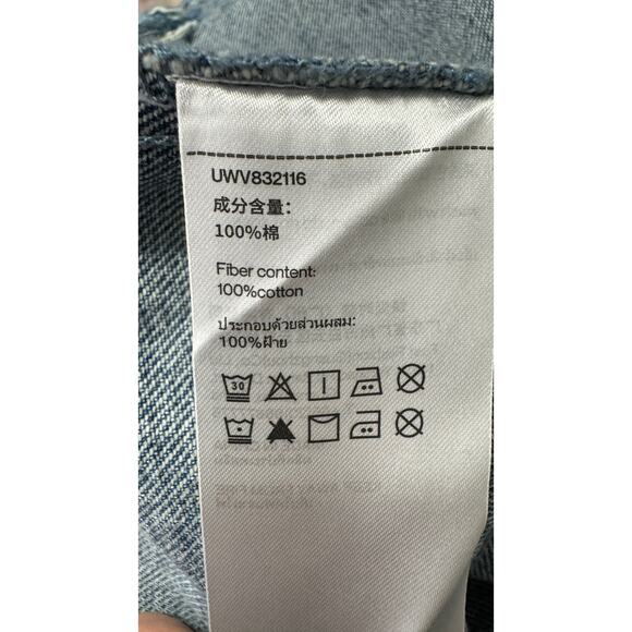 Urban Revivo Split Hem Sleeveless Denim Dress Blue Womens 8 New Jean - Picture 13 of 15